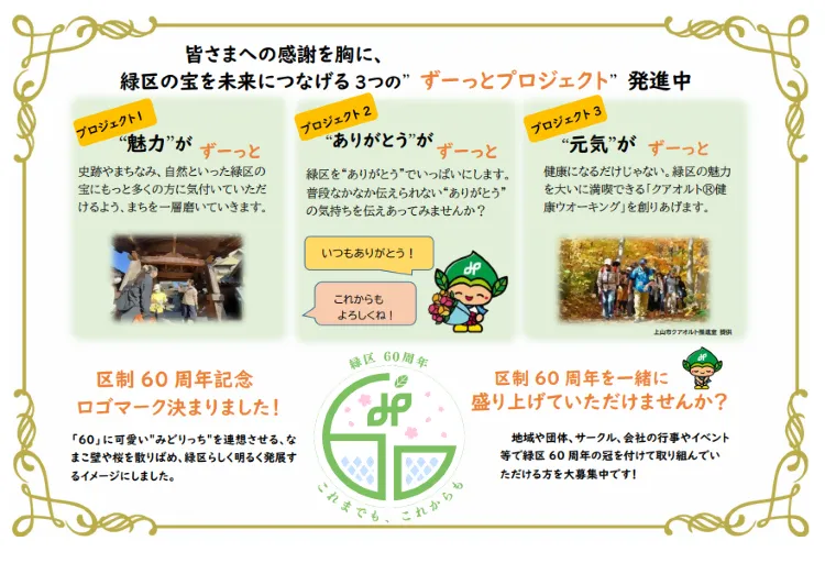 名古屋市緑区６０周年記念事業｜ありがとうがずーーーっとプロジェクト