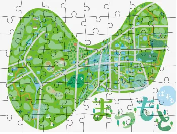 松本市立博物館に大型ジグソーパズル登場